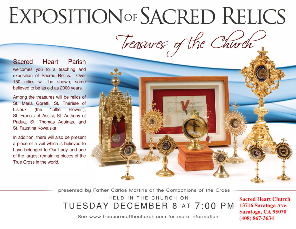 Treasures of the Church Exposition of Sacred Relics Diocese of San Jose