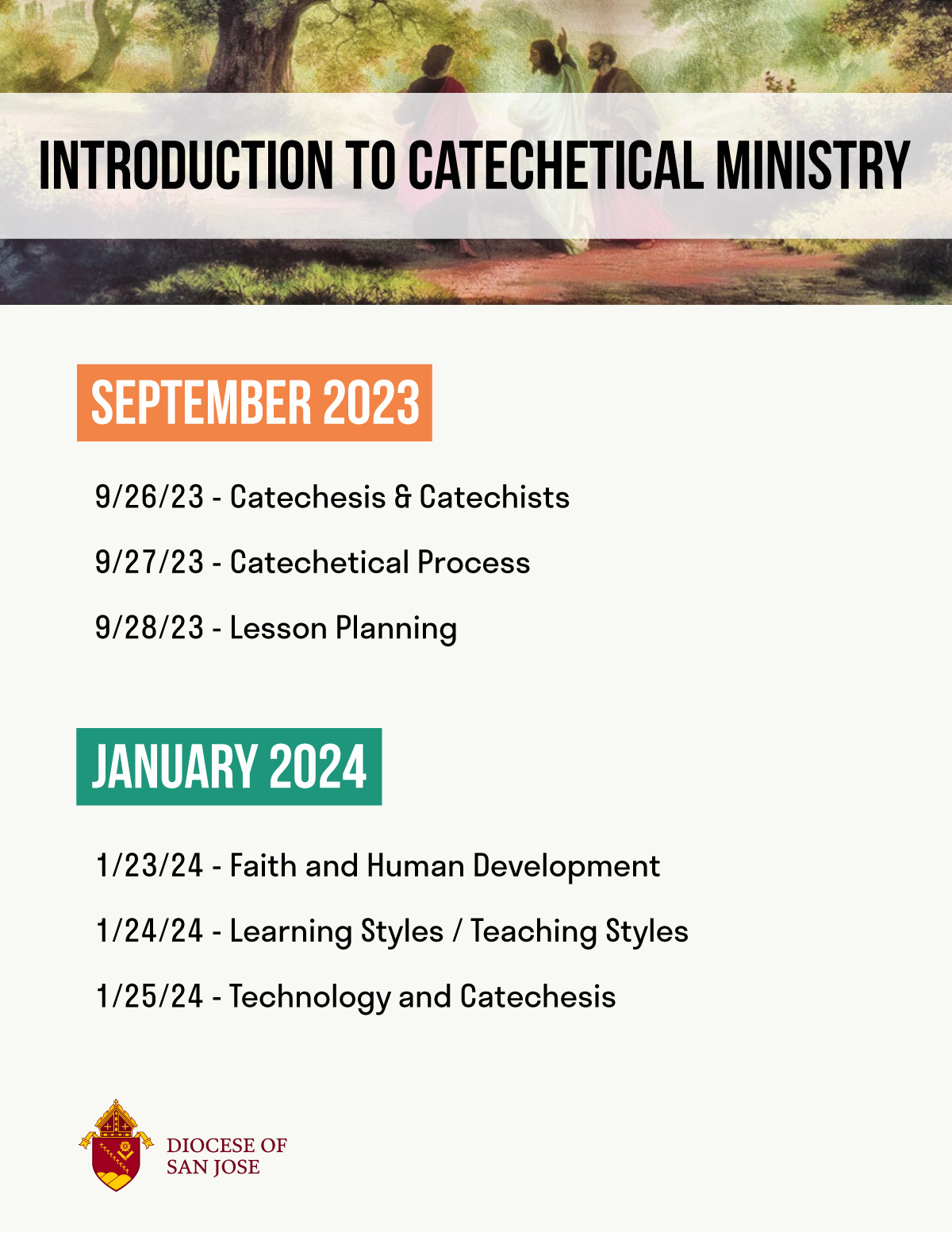 Introduction to Catechetical Ministry Diocese of San Jose